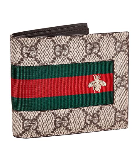 gucci mens bee wallet|Gucci bi folding wallet.